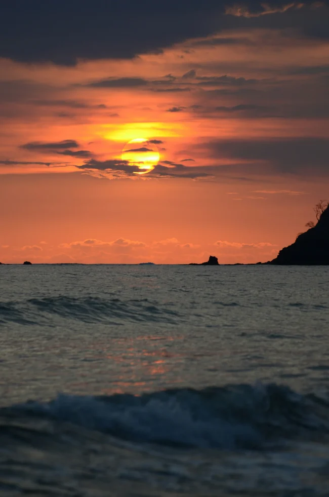 Sunset on the beach